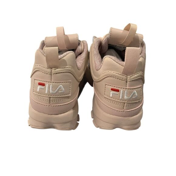 NWB FILA Women's Disruptor II Premium SNEAKERS Peach Blush/Brown/fila 6M US - Picture 4 of 7